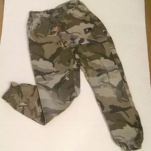 Boys Joggers Grey Camouflage